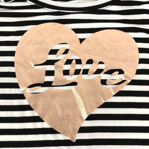 Lane Bryant Striped Love Tee Women's Plus 14/16 Stretch Ruched-Sleeve Scoop Neck - Picture 3 of 10